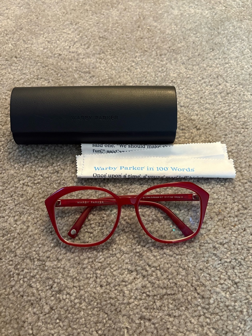 *Limited Edition* Warby Parker ‘Nancy’ by Lena Dunham red frames